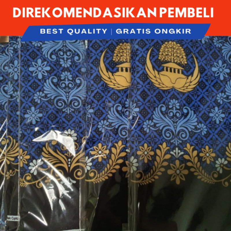 Jual KAIN BATIK KORPRI TERBARU / KAIN SERAGAM KORPRI 2022 | Shopee