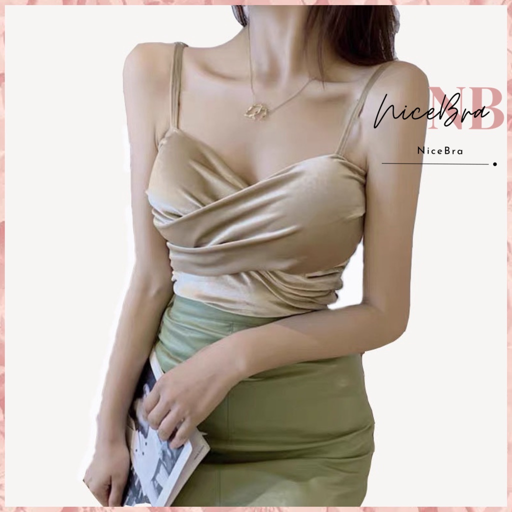 Nicebra Tanktop Fashion Wanita Import Tanpa Kawat BH Pakaian Dalam Wanita 1049