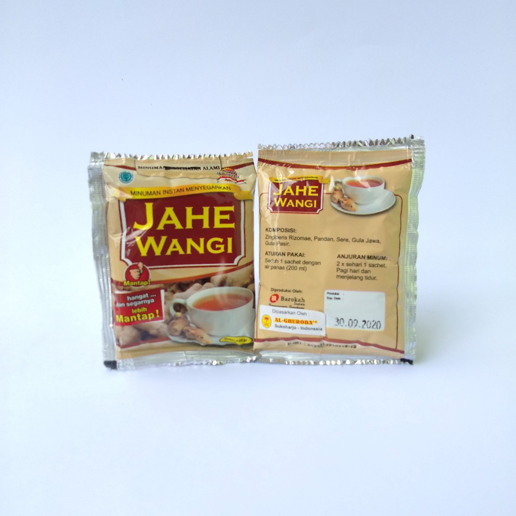 Jahe Wangi Minuman Kesehatan Sachet Instan Herbal Al-Ghuroba 25gr