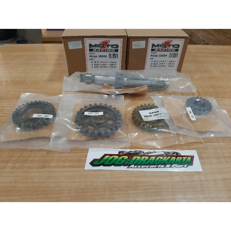 GEAR GIR RASIO NINJA R SS RR NEW OLD SPEK 402M 500M SUNMORI TOURING MOTO1 RACING ORIGINAL 11/24