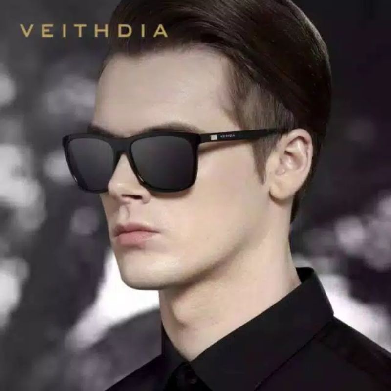 Kacamata Polarized Photocromic Pria Veithdia 6108