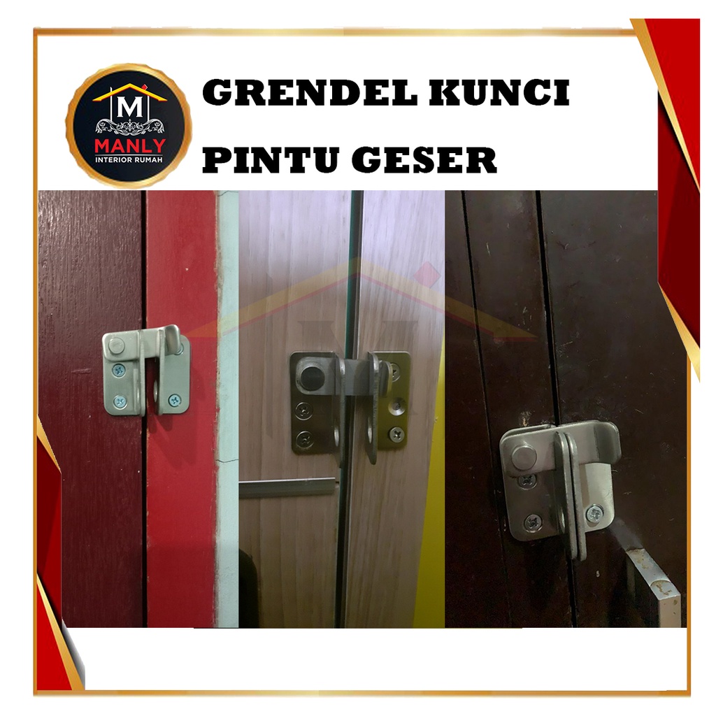 Grendel  Pintu Geser / Slot pintu Geser/ Cantolan grendel pintu / Grendel , FREE SEKRUP