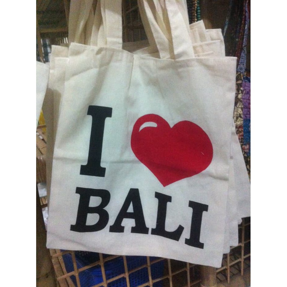 tas panggul kain blacu tote bag bali