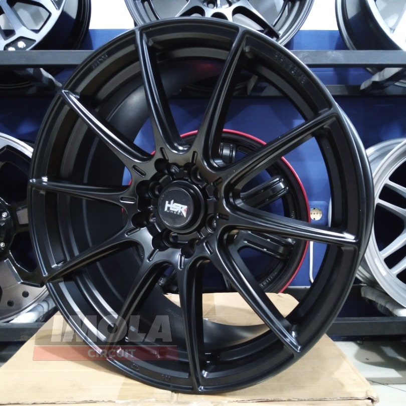 Pelek mobil jazz cielo ring 17 xenia avanza hsr wheel shinjuku r17 lebar 75 semi matte black R17