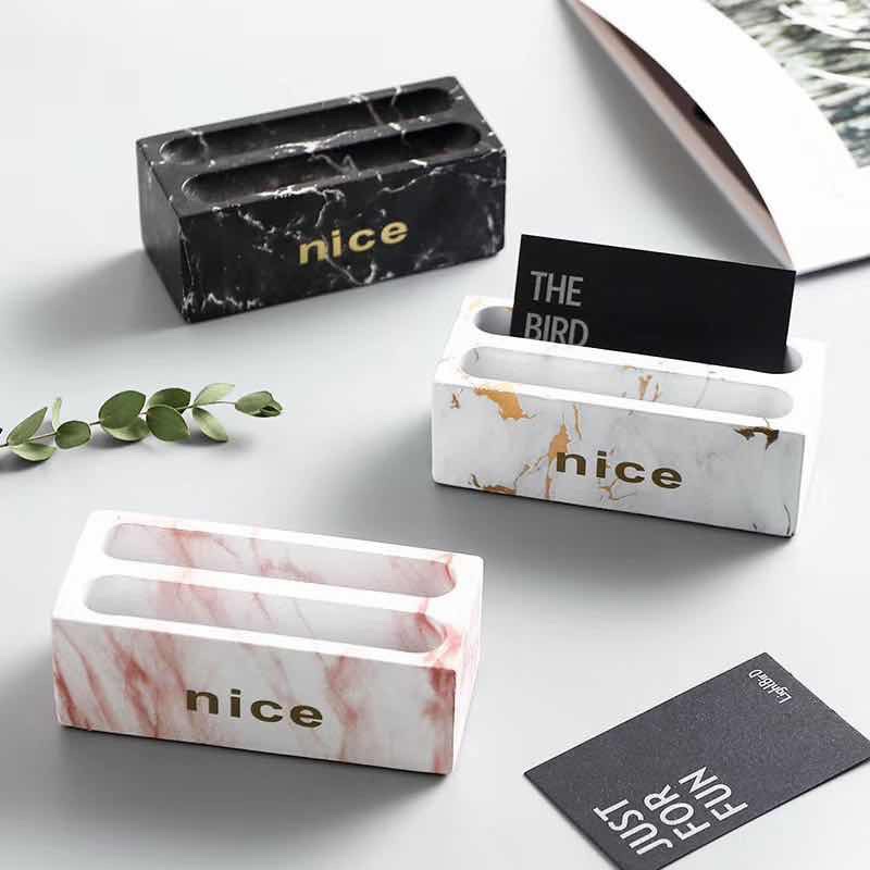 Jual MARBLE NAME CARD HOLDER tempat kartu nama, kartu nama, organizer