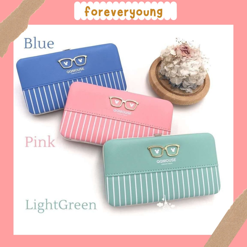 ( Fy )COD Dompet panjang IMPORT Dompet Wanita murah dompet Korea Heel Style dompet cantik real pic