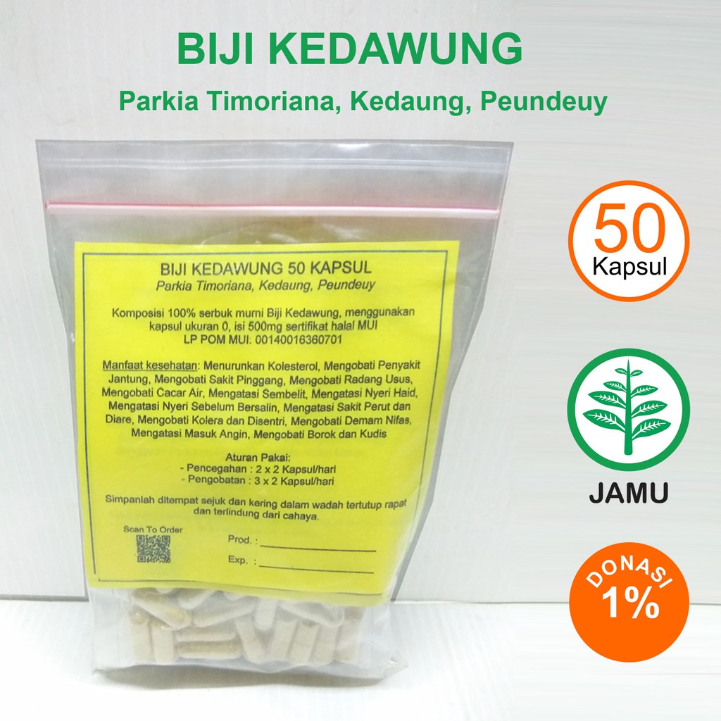 

BIJI KEDAWUNG KAPSUL Cacar Air Nyeri Haid Kolesterol Jantung Radang Usus Sembelit Kudis