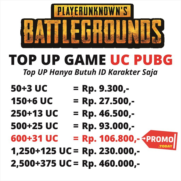 Top UP UC Game PUBG Mobile - 
