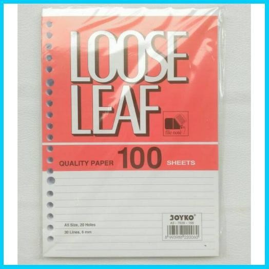 

Loose Leaf Kertas Binder