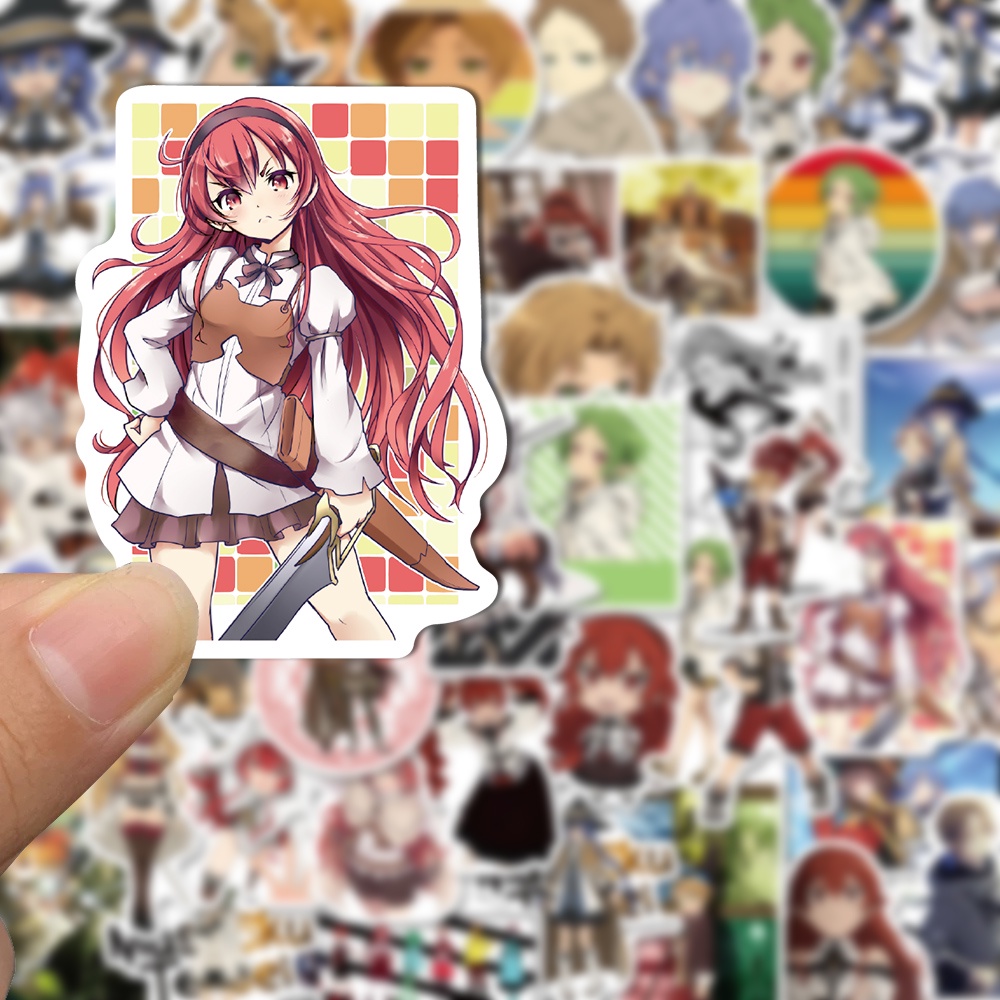 50 Pcs Stiker Motif Kartun Anime Reincarnation Tahan Air Untuk Dekorasi Laptop Anak