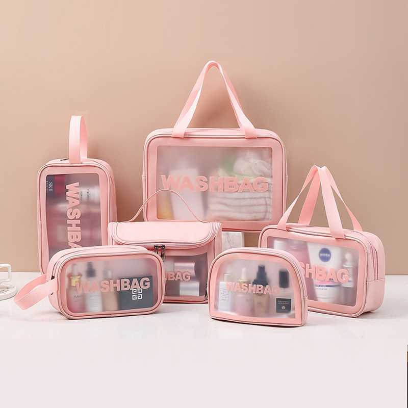 GO! WK641Tas Kosmetik Transparant washbag Pouch Travel Make Up Bag Organizer Waterproof cosmetik