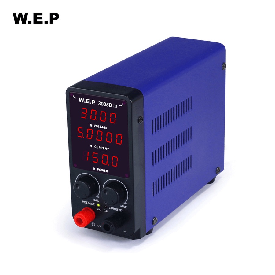 WEP 3005D III DC Power Supply Adjustable Digital 30V 5A High Precision