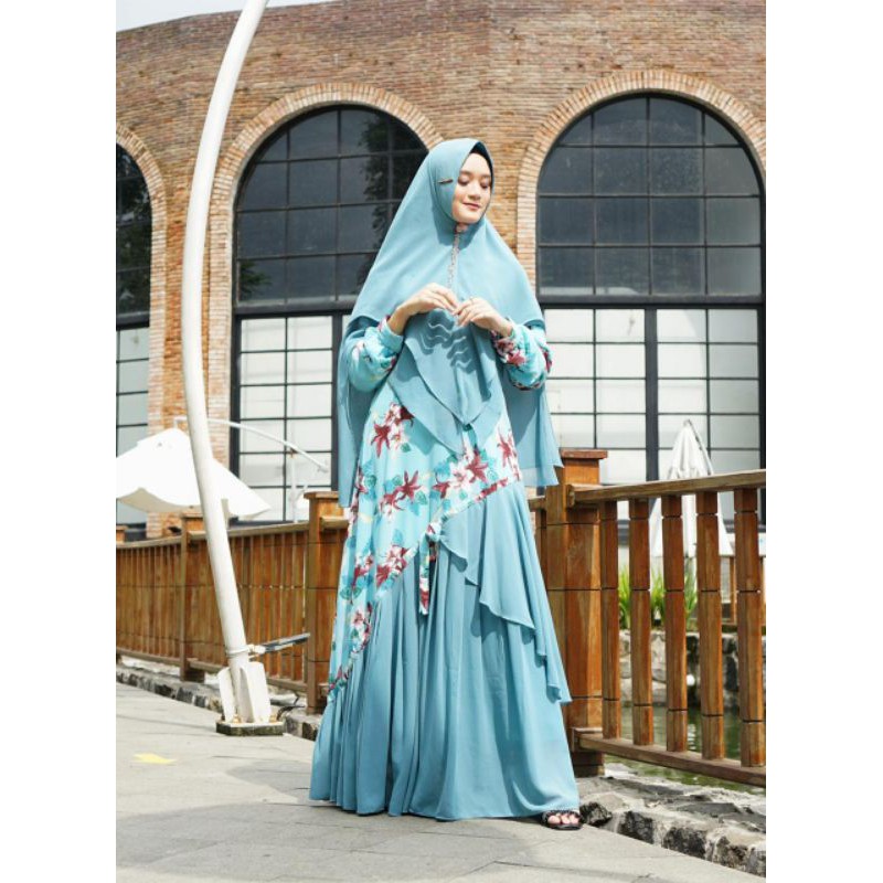 Murah Gamis Lebaran Kanaya Syari Ceruty Babydoll Terbaru | Dress Kanaya Lebaran Terlaris 2021 (COD)