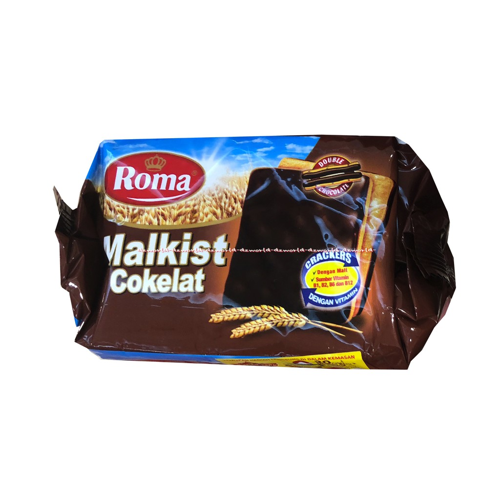 Roma Malkist Cokelat 120gr Crackers Snack Krekers Rasa Coklat Roma Malkis Coklat Biskuit Kreker