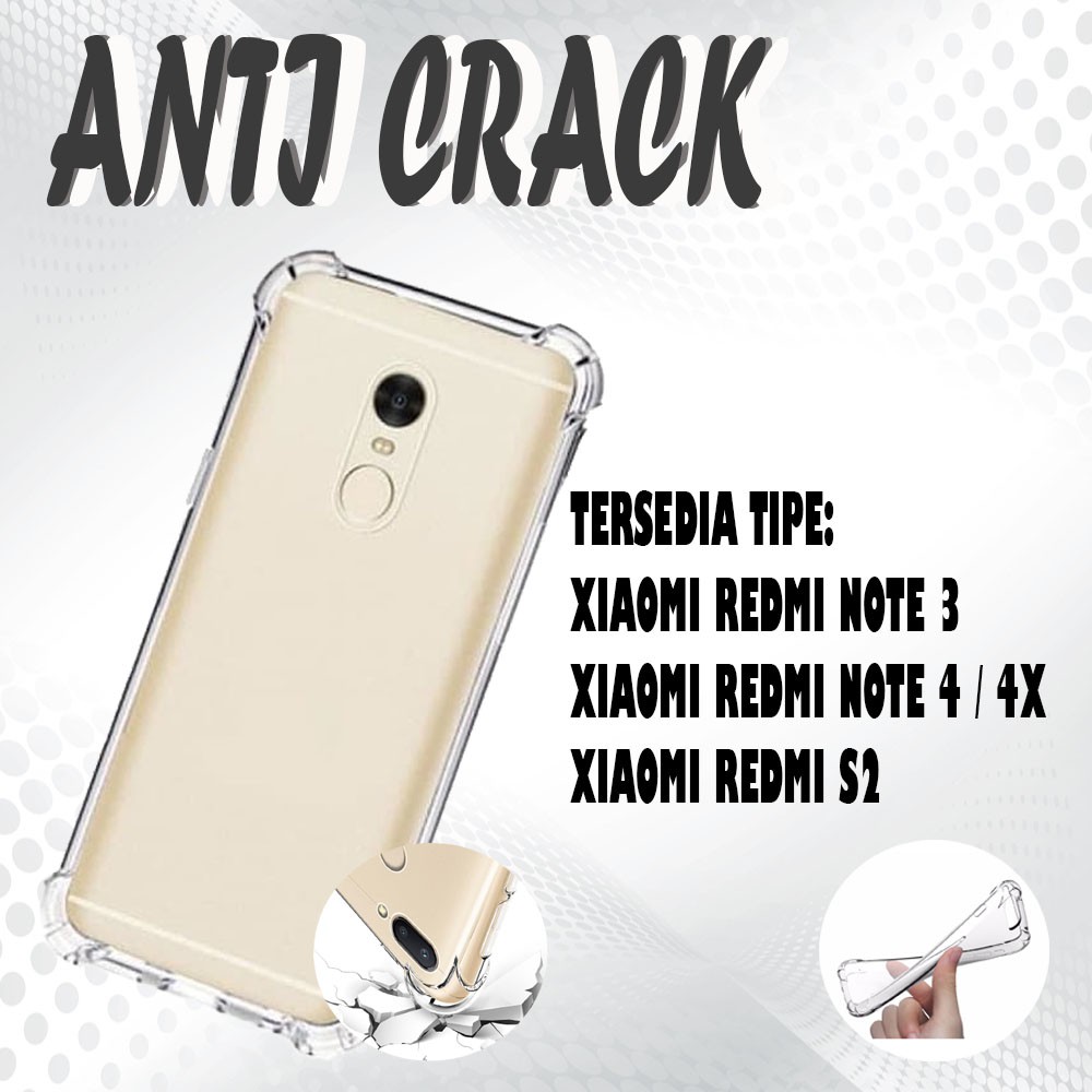 SILIKON KESING Anticrack Case Anti Crack Casing XIAOMI REALME 5 5S 5I Redmi Note 4 Note 4X Redmi S2