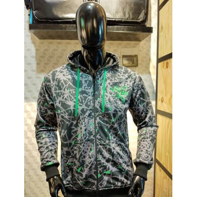 Jacket Hoodie Razer Abstract Full Print - Gaming Esports