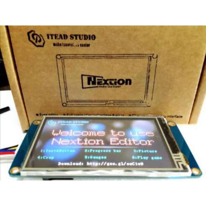 Jual HMI NEXTION 3.2" TOUCHSCREEN NX402432 LCD UART TFT ARDUINO PLC ...