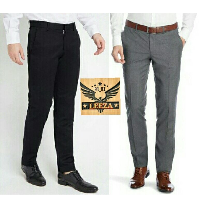 Celana Formal Pria Celana kantor slimfit Celana Bahan Woll (Tebal)