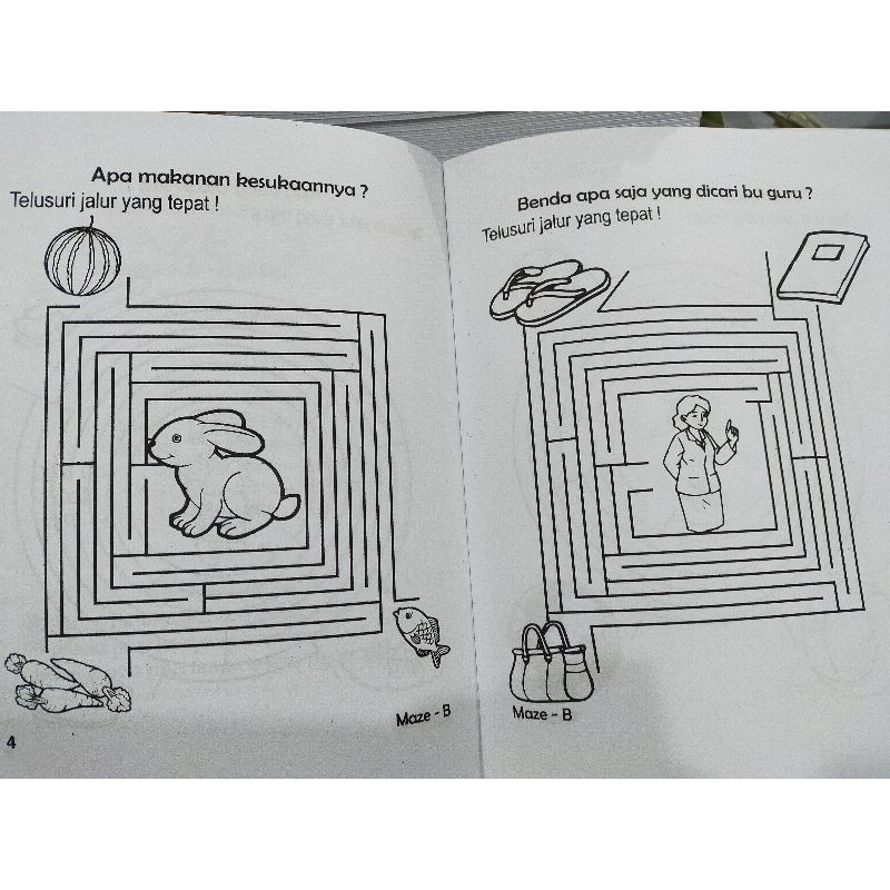 Buku Mengerjakan Maze / Buku Mencari Jejak - SERBA JAYA