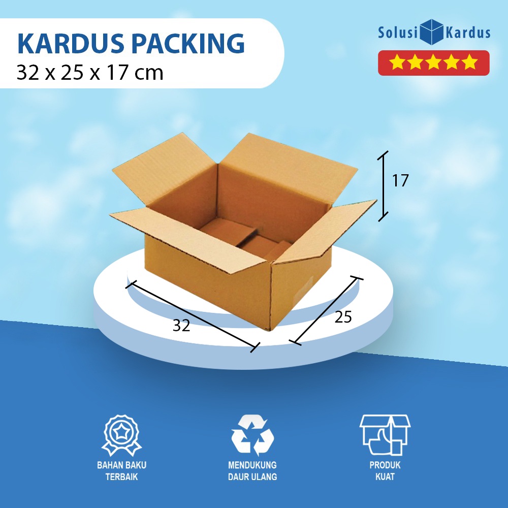 

Box | Dus | Kotak | Kemasan Packing | Karton | Kardus Polos 32x25x17