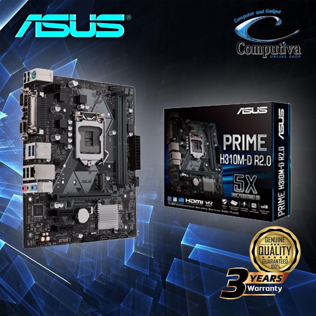 ASUS PRIME H310M-D R2.0 (LGA 1151, H310, DDR4)