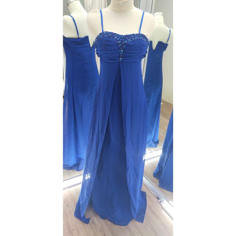 [GRATIS ONGKIR]Gaun pesta biru  / gaun pesta second / gaun pesta preloved