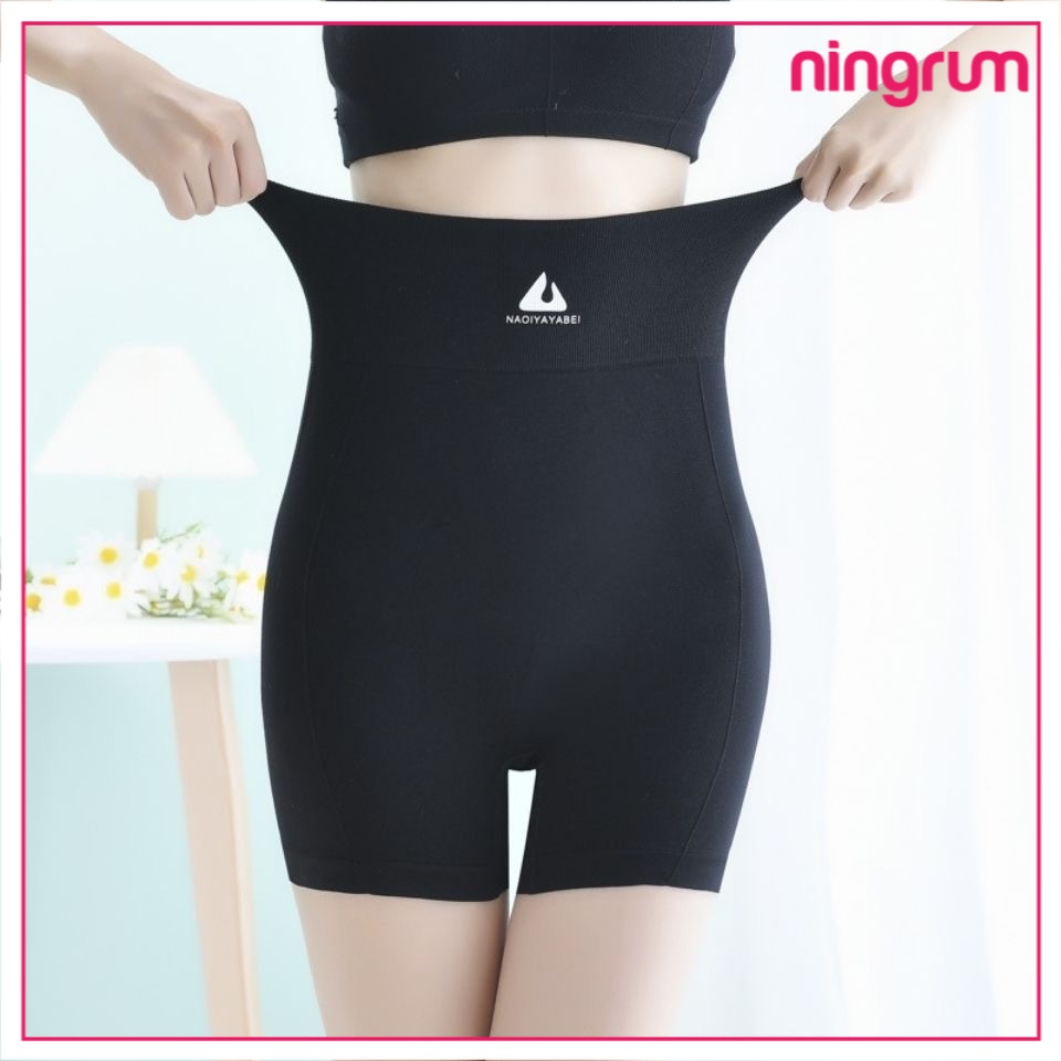 Ningrum Pakaian Dalam Wanita Celana Korset Pinggang Tinggi Legging Pendek Import - 3012