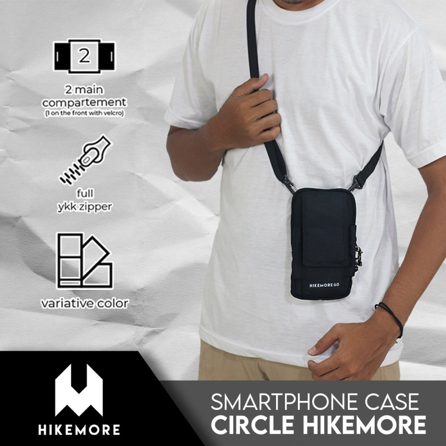 Hikemore Smartphone Case Circle Tas Selempang Pouch HP Handphone Original