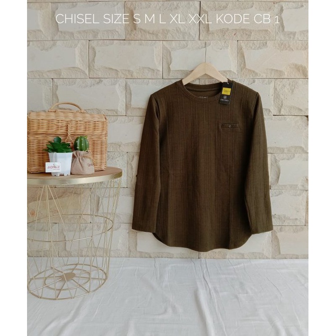 ATASAN CHISEL KAOS CHISEL KAOS WANITA LENGAN PANJANG