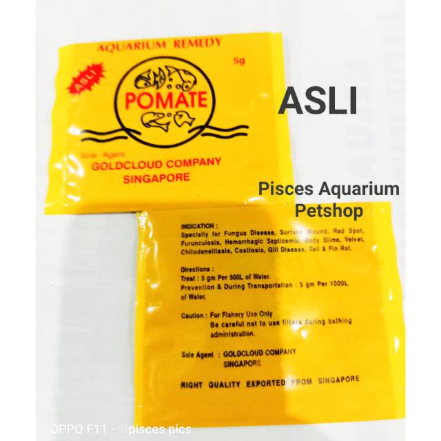 Obat karantina ikan POMATE ASLI