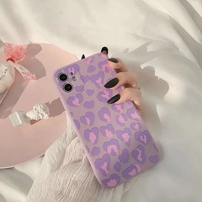 Square Straight Cube Case Samsung A32 A52 A72 A03s A52s A12 A31 A21S A11 M11 A51 A71 A20s A10S A50 A30S A50S Purple Frosted Soft TPU Cover-6