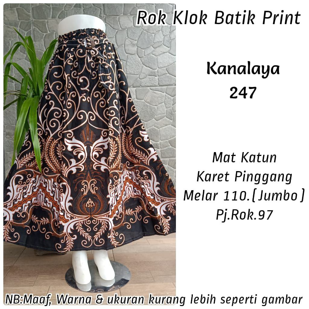 (Dijamin RealPict) Rok Batik original Pekalongan garansi harga termurah Rok Klok Modern By BellaQ-3