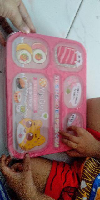 Kotak Makan Kotak Bekal 6 Sekat Lunch Box Yooyee