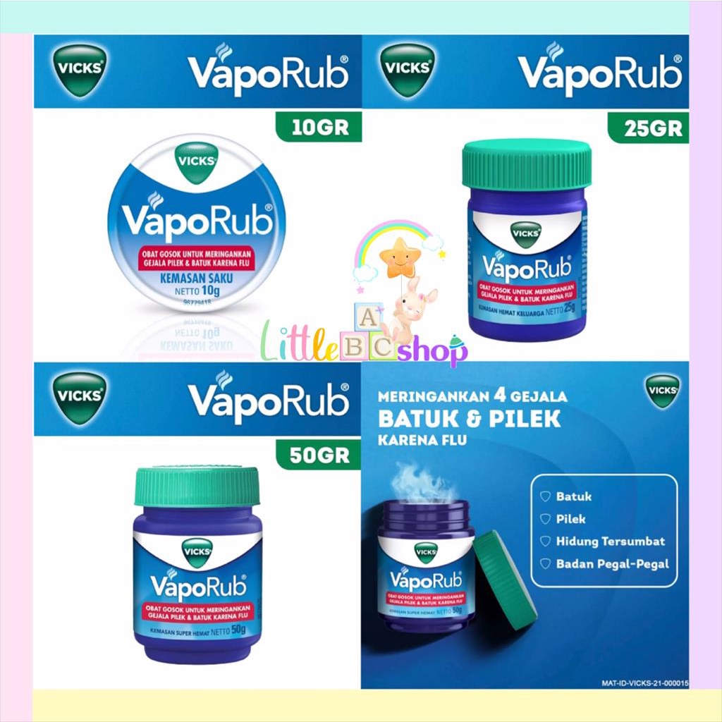 Vicks Vaporub Balsem Anak Vicks 10g 25g 50g Balsem Vicks