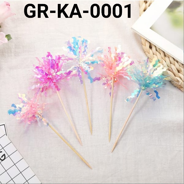 GR-KA-0001 Cake topper hiasan kue cake cupcake kembang api fireworks (mainan) yamama baking