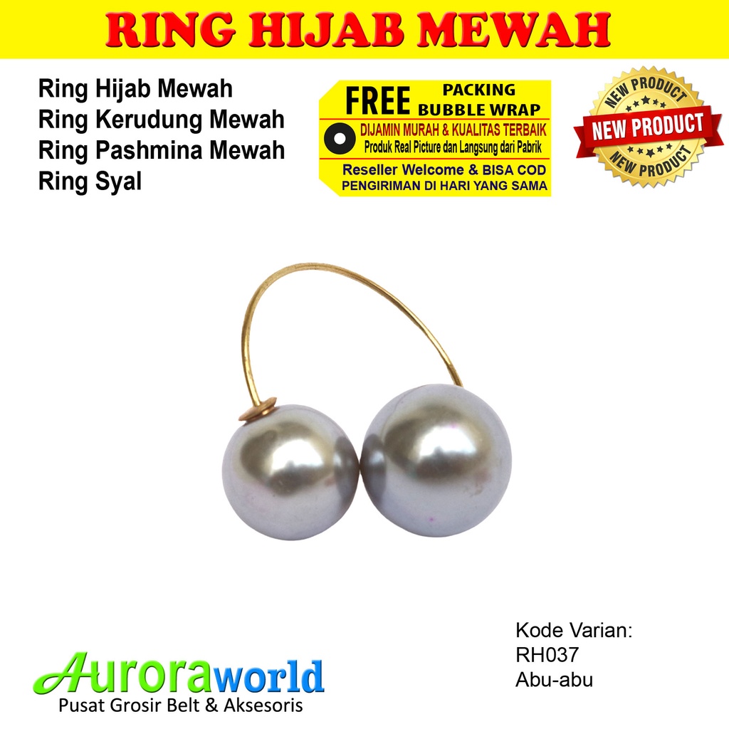 AURORAWORLD Ring kerudung ring hijab ring syal ring jilbab Terbaru bisa COD