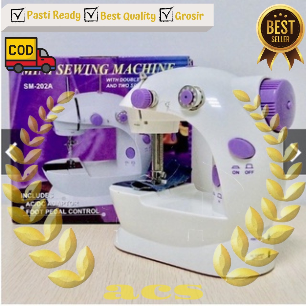 MINI SEWING MACHINE SM-202A mesin jahit mini portable