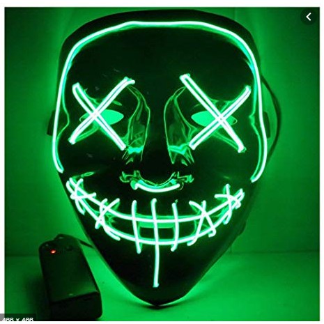 Topeng Led The Purge Led Mask  Topeng Halloween