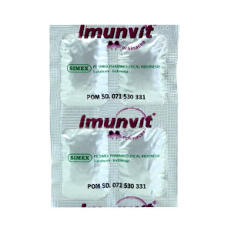 Imunvit Strip Vitamin Plus Echinacea Suplemen Penambah Imun