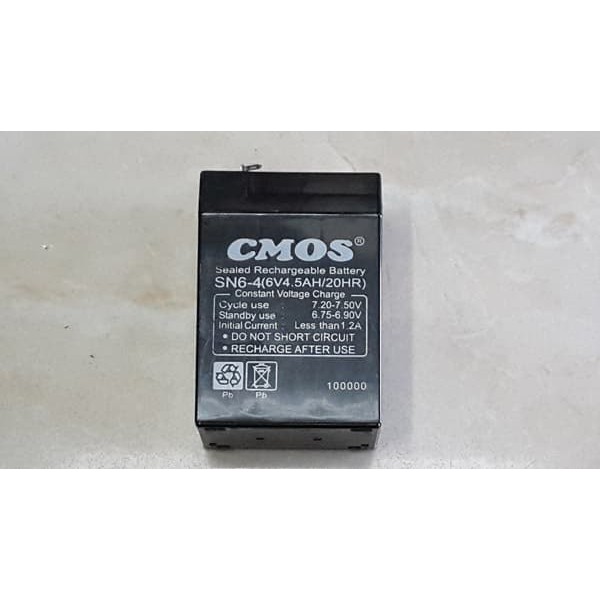 Jual Aki kering 6 Volt 45Ah - dimensi PxLxT: 70mm x 48mm x 100mm