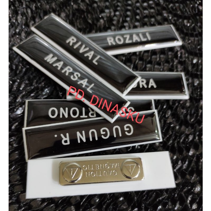 

NAME TAG PAPAN NAMA NAMA DADA MAGNET.