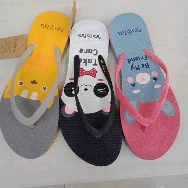 Sandal cewek jepit pata pata Original BATA bahan karet