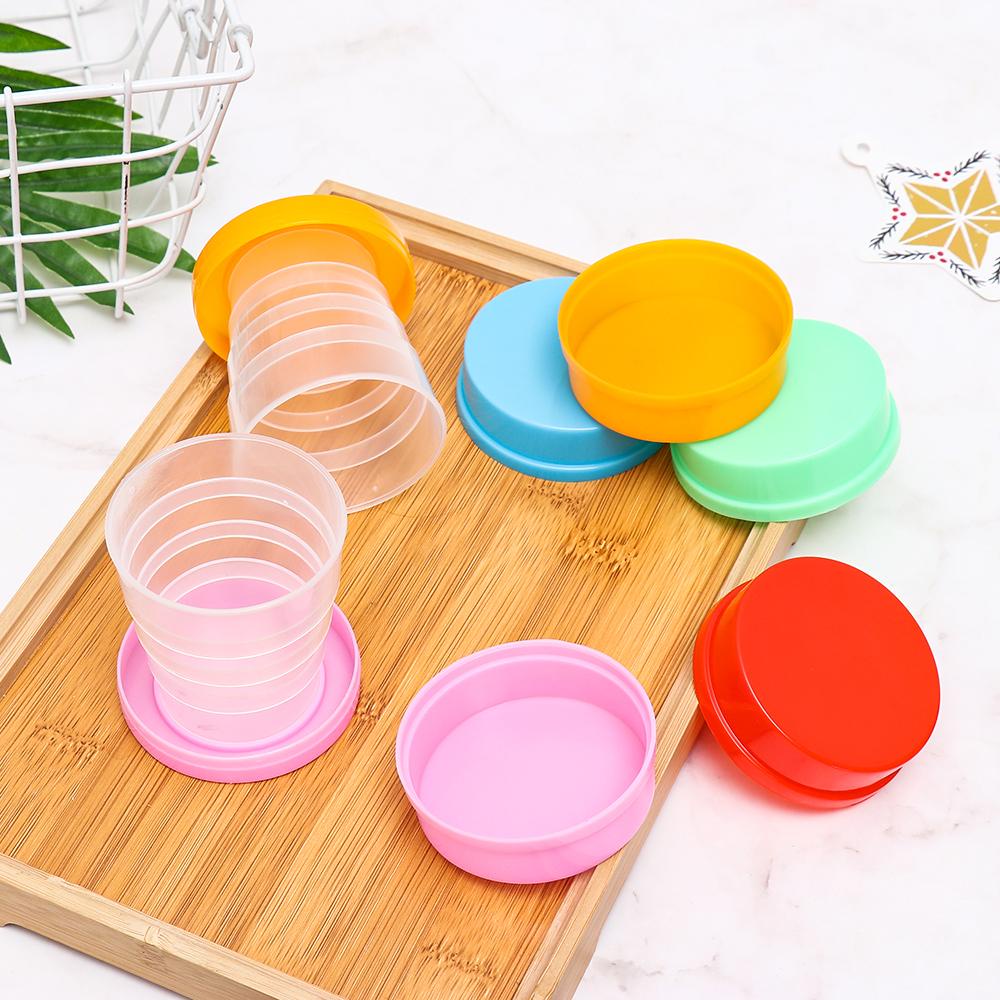 TOP Collapsible Plastic Cup Household Portable Sports &amp; Outdoors Mug Minum Lipat