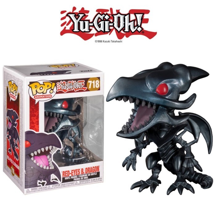 Limited Funko Pop Animation Yu-Gi-Oh - Red-Eyes Black Dragon #718 Terbatas