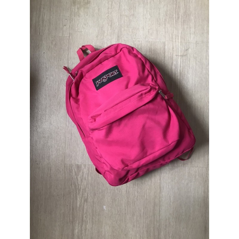 JANSPORT pink preloved branded original second