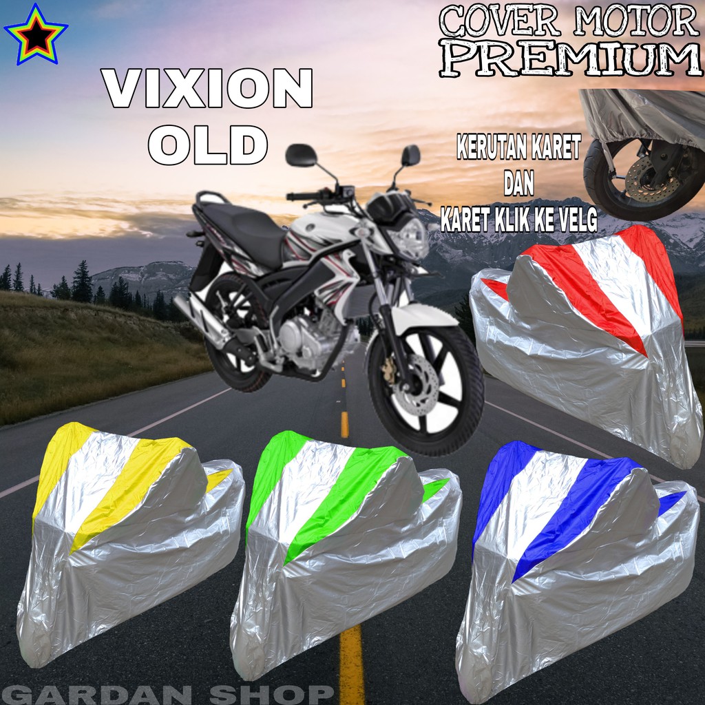 Sarung Motor VIXION OLD Silver KOMBINASI Body Cover Vixion PREMIUM