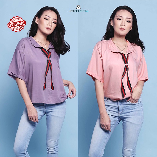 Urmod - Brixton Shirt - Blouse Wanita Korean Style Original