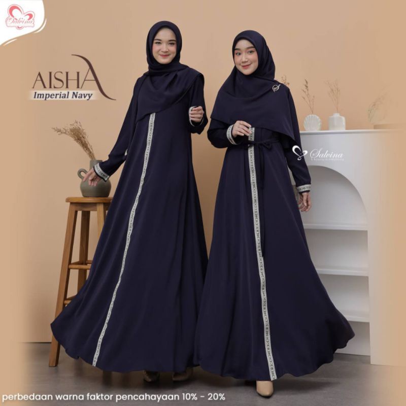 Aisha Series by Salvina Hijab - Dress Set Square / Segiempat