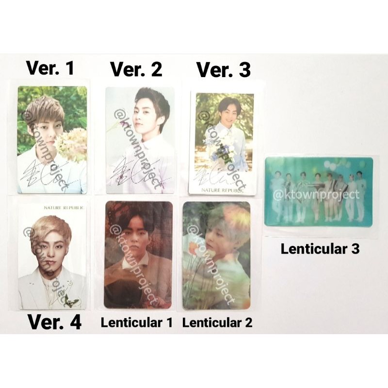 [READY - CLEARANCE SALE] EXO XIUMIN BAEKHYUN CHANYEOL SEHUN SUHO DO KYUNGSOO KAI NATURE REPUBLIC PHO