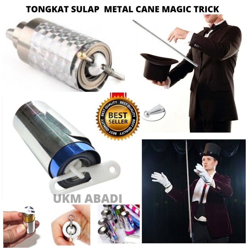 Tongkat Sulap Plastic  Metal Cane Magic Trick Wand Stick 111124